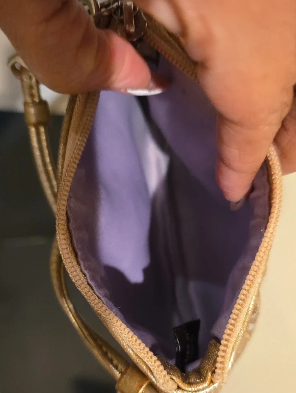 Coach Gold Signature Wristlet